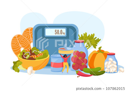 Canned Food Flat Composition Canned Food Flat Composition 107862015