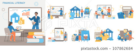 Financial Literacy Composition Set 107862684