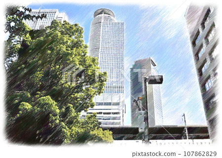 Image of the Shinkansen exit at Nagoya Station Image of the Shinkansen exit at Nagoya Station 107862829