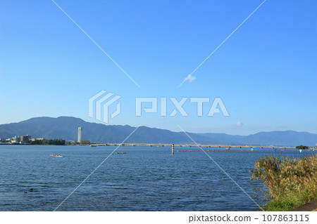 Scenery around Lake Biwa Rowing Course Scenery around Lake Biwa Rowing Course 107863115