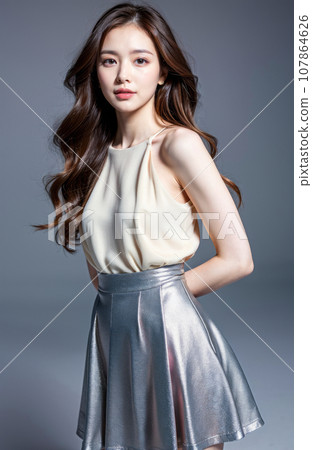 AI 生成的圖像 [人] 長頭髮的女人 107864626