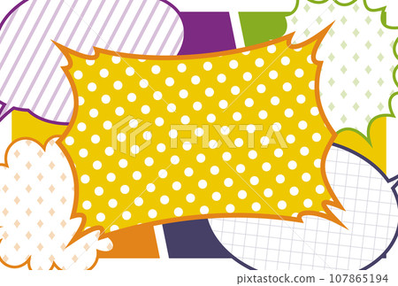 Background material _ cartoon _ colorful 107865194
