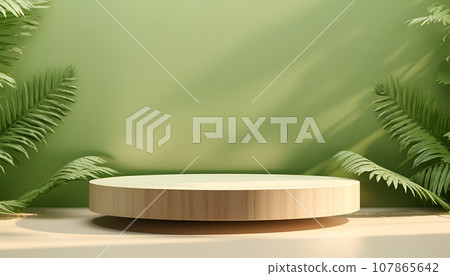 Abstract background with empty tabletop, podium, stand for product placement Abstract background with empty tabletop, podium, stand for product placement 107865642