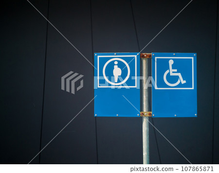 Information sign of Disabled Handicap and Pregnant sign Information sign of Disabled Handicap and Pregnant sign 107865871
