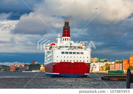 Cruiseferry at Stockholm Sweden Cruiseferry at Stockholm Sweden 107865955