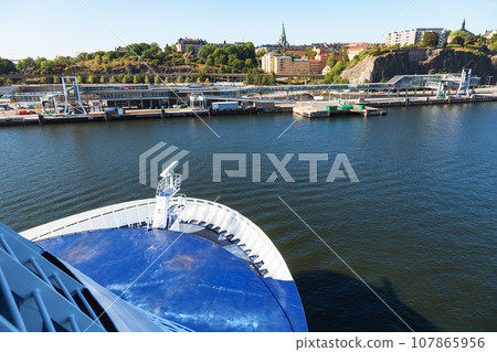 Cruiseferry docks in Stockholm Sweden Cruiseferry docks in Stockholm Sweden 107865956