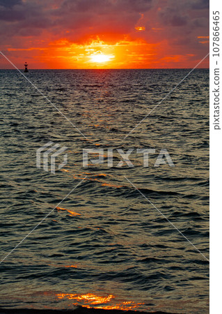 Sunset over the sea Sunset over the sea 107866465