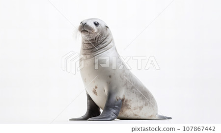 Seal white background background material 107867442
