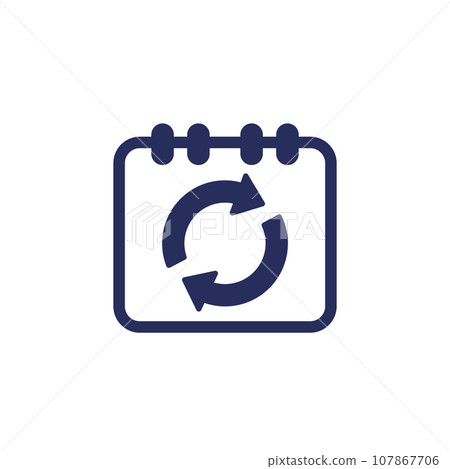 monthly subscription auto-renewal icon, vector monthly subscription auto-renewal icon, vector 107867706