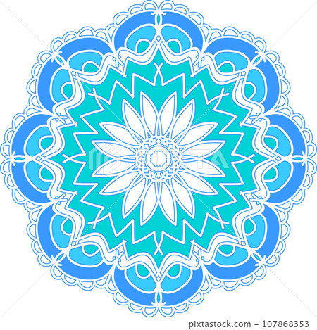 Colorful abstract mandala Colorful abstract mandala 107868353