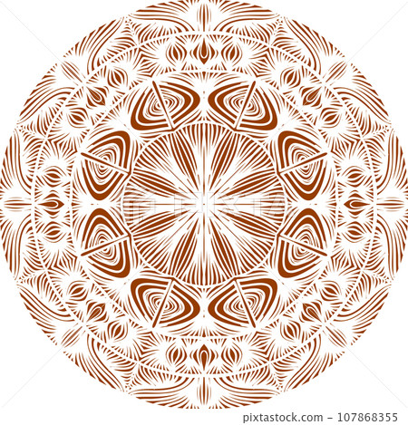 Colorful abstract mandala 107868355