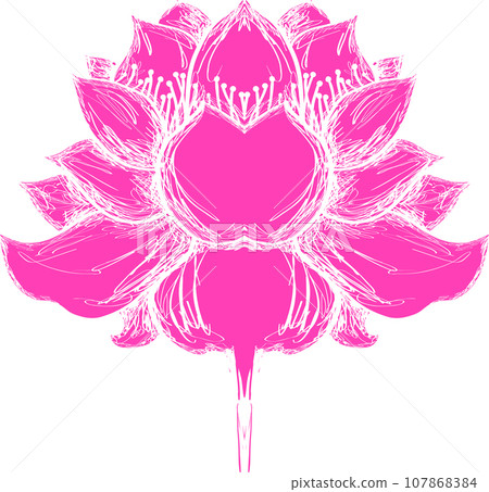 Lotus flower illustration Lotus flower illustration 107868384