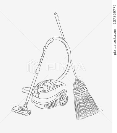 Vacuum cleaner and broom Vacuum cleaner and broom 107869775