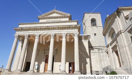 Front view of Basilica San Marino Front view of Basilica San Marino 107870717