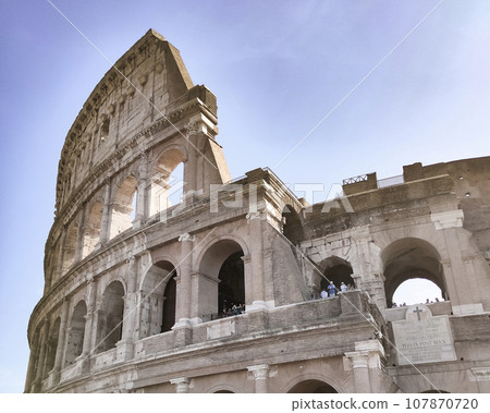 The fragment of Colosseum, Rome, Italy The fragment of Colosseum, Rome, Italy 107870720