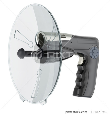 Parabolic Microphone, 3D rendering Parabolic Microphone, 3D rendering 107871989