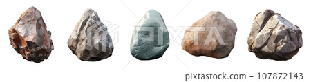 Magical stone vector set isolated on white Magical stone vector set isolated on white 107872143