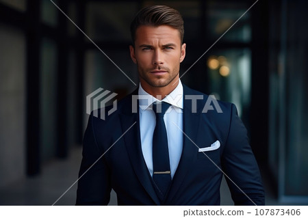 Elegant Gentleman in a Stylish Suit 107873406