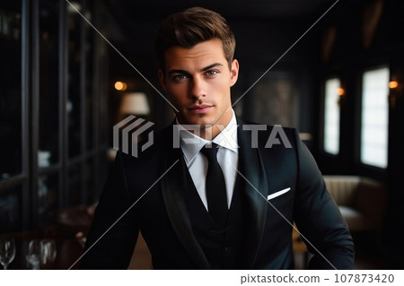 Dapper Man's Fashion Portrait 107873420