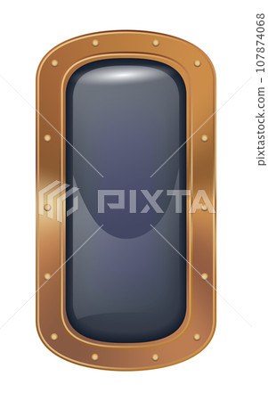 Porthole window icon. Safe round metalic spaceship illuminator decent. Vector steel window hole. Cruise aircraft porthole or fuselage cabin window Porthole window icon. Safe round metalic spaceship illuminator decent. Vector steel window hole. Cruise aircraft porthole or fuselage cabin window 107874068
