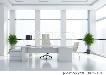 Sleek Contemporary Workspace Sleek Contemporary Workspace 107874196