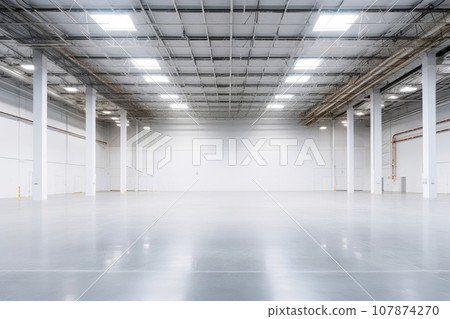 Industrial Storage Building Interior 107874270