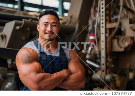 Strength and Resolve: Japanese Laborer in Action 107874757