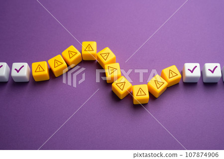 Errors in the program code. A series of malfunction warnings. An unknown issue was identified during a check. Mistake correction. Something wrong. 107874906