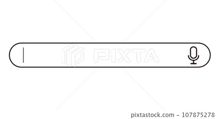 語音輸入的搜尋視窗。帶有麥克風圖示的搜尋字段。 107875278