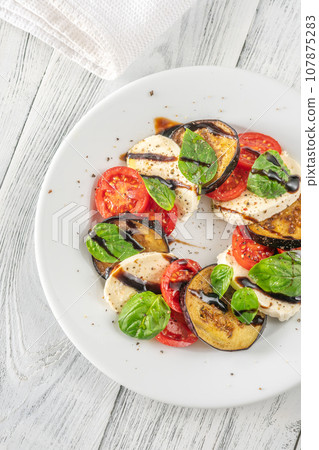 Eggplant Caprese Salad 107875283