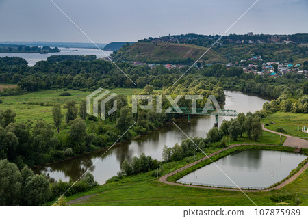 The famous Shishkin ponds in Yelabuga. Tatarstan 107875989