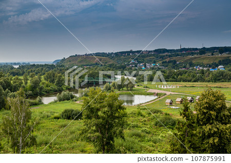 Yelabuga city from a bird's eye view Yelabuga city from a bird's eye view 107875991