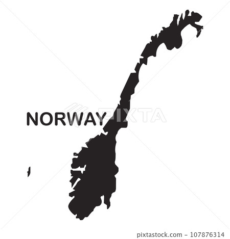 Norway map icon 107876314