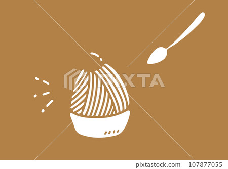 Illustration of Mont Blanc in cutout style Illustration of Mont Blanc in cutout style 107877055