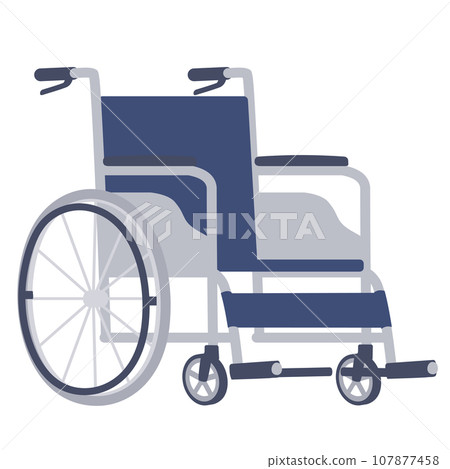 Illustration of a wheelchair Illustration of a wheelchair 107877458