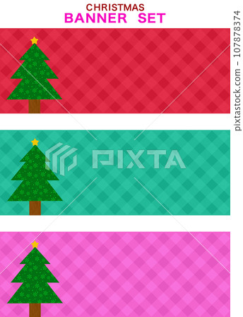 Christmas background banner set 107878374
