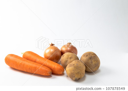 咖哩原料的蔬菜材料形象“右空間” 107878549