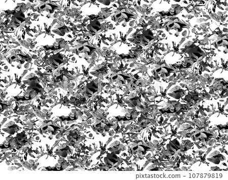 Background with an elegant black plant-like pattern 107879819