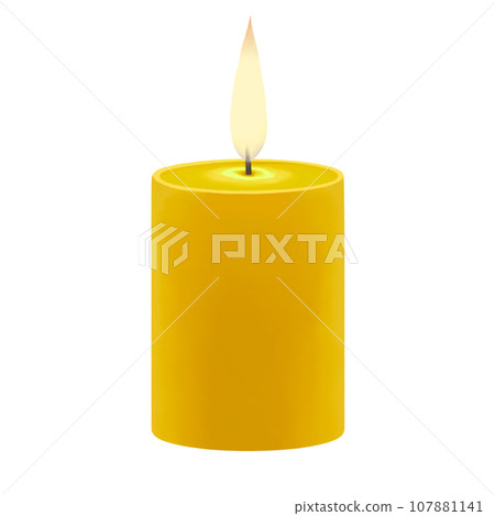 Realistic candle illustration Realistic candle illustration 107881141