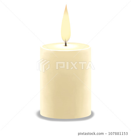 Realistic candle illustration 107881153