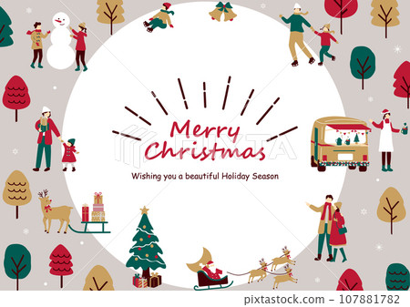 people enjoying christmas 107881782