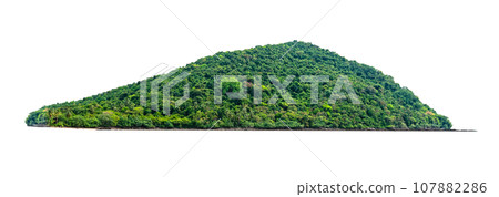beautiful Island isolated 107882286