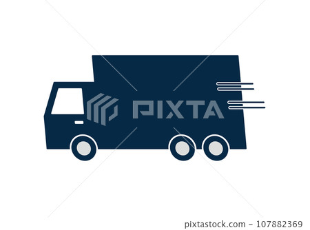 運行卡車的向量插圖集 運行卡車的向量插圖集 107882369