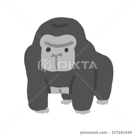 Cute gorilla illustration Cute gorilla illustration 107882484