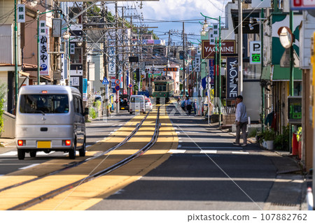 [Kanagawa Prefecture] Koshigoe Shopping Street where Enoden runs through 107882762