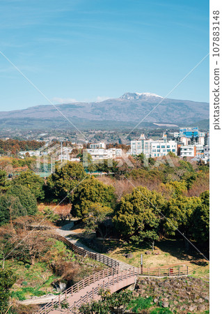 Hallasan Mountain and Geolmae Eco Park Olle trail in Jeju island, Korea 107883148