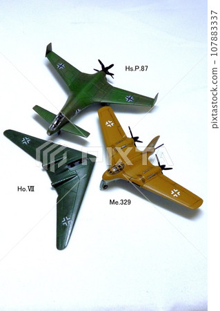 Landscape with model airplanes 107883337