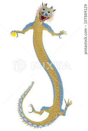 Realistic dragon illustration Realistic dragon illustration 107884129