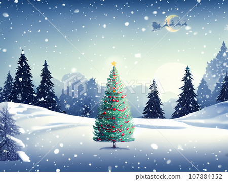 Christmas image background 5-2~Variations available~ Rectangle Christmas image background 5-2~Variations available~ Rectangle 107884352