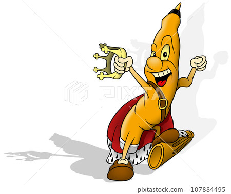 Felt Tip Pen in Royal Costume 107884495